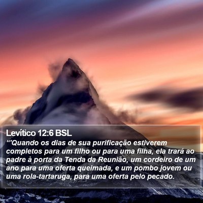 Levítico 12:6 BSL Bible Verse Image