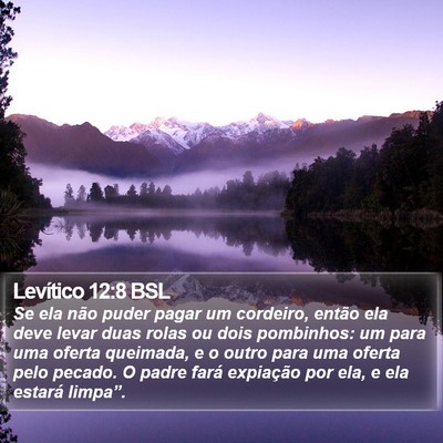 Levítico 12:8 BSL Bible Verse Image
