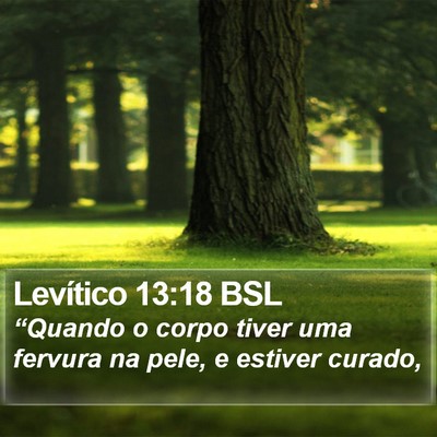 Levítico 13:18 BSL Bible Verse Image