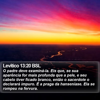Levítico 13:20 BSL Bible Verse Image