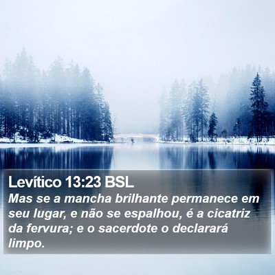 Levítico 13:23 BSL Bible Verse Image