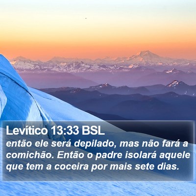 Levítico 13:33 BSL Bible Verse Image