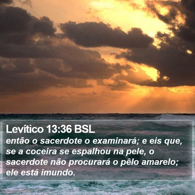 Levítico 13:36 BSL Bible Verse Image