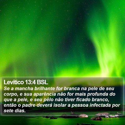 Levítico 13:4 BSL Bible Verse Image