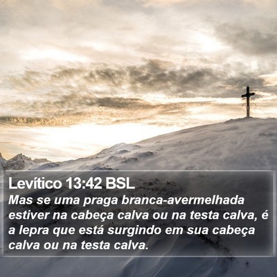 Levítico 13:42 BSL Bible Verse Image