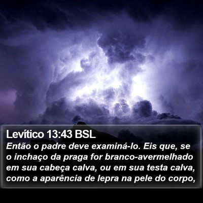 Levítico 13:43 BSL Bible Verse Image