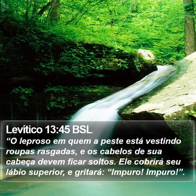 Levítico 13:45 BSL Bible Verse Image