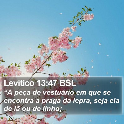 Levítico 13:47 BSL Bible Verse Image