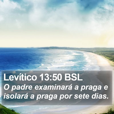 Levítico 13:50 BSL Bible Verse Image