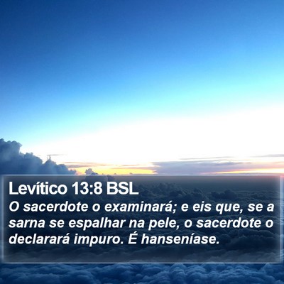 Levítico 13:8 BSL Bible Verse Image