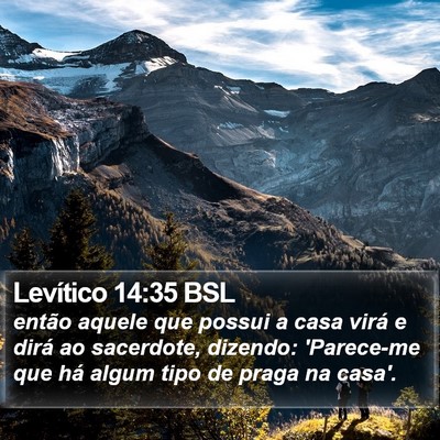 Levítico 14:35 BSL Bible Verse Image
