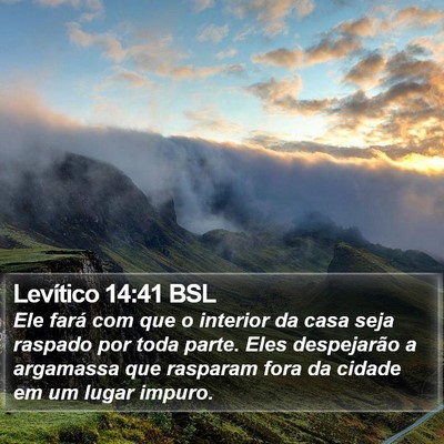 Levítico 14:41 BSL Bible Verse Image