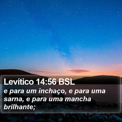 Levítico 14:56 BSL Bible Verse Image