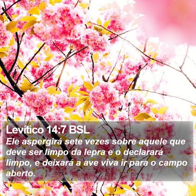 Levítico 14:7 BSL Bible Verse Image