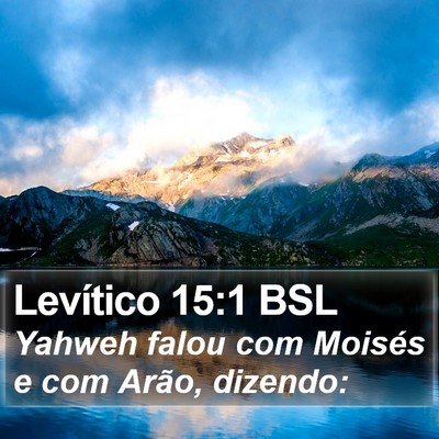 Levítico 15:1 BSL Bible Verse Image