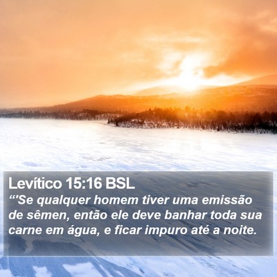 Levítico 15:16 BSL Bible Verse Image