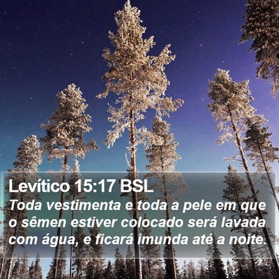 Levítico 15:17 BSL Bible Verse Image