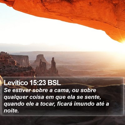 Levítico 15:23 BSL Bible Verse Image