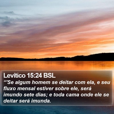 Levítico 15:24 BSL Bible Verse Image