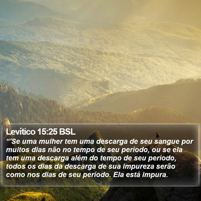 Levítico 15:25 BSL Bible Verse Image
