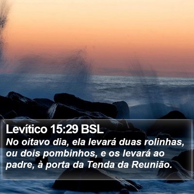 Levítico 15:29 BSL Bible Verse Image