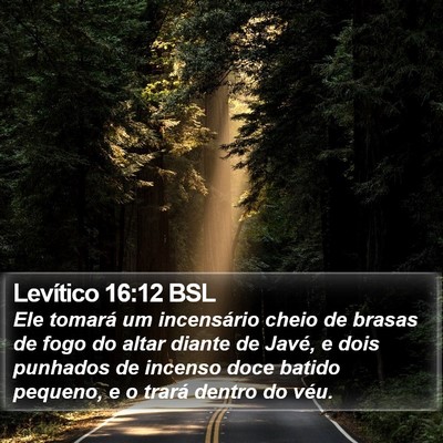 Levítico 16:12 BSL Bible Verse Image