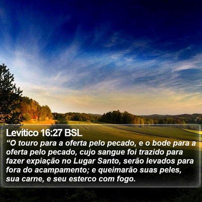 Levítico 16:27 BSL Bible Verse Image