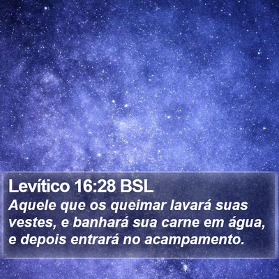 Levítico 16:28 BSL Bible Verse Image