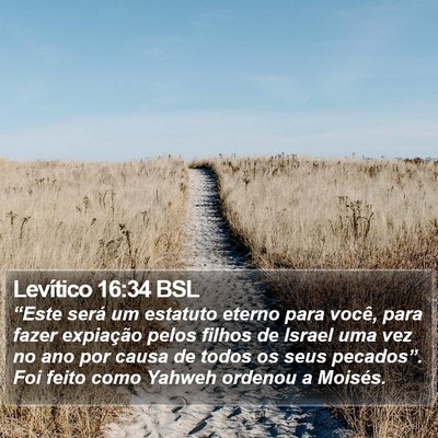 Levítico 16:34 BSL Bible Verse Image