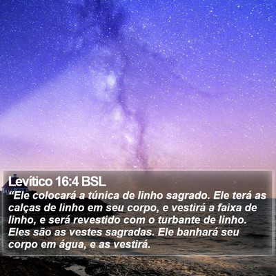 Levítico 16:4 BSL Bible Verse Image