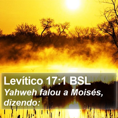 Levítico 17:1 BSL Bible Verse Image