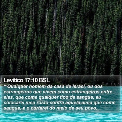 Levítico 17:10 BSL Bible Verse Image
