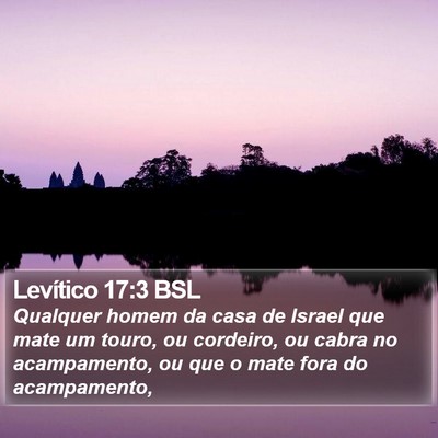 Levítico 17:3 BSL Bible Verse Image