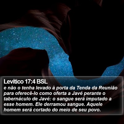 Levítico 17:4 BSL Bible Verse Image