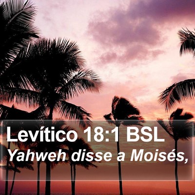 Levítico 18:1 BSL Bible Verse Image