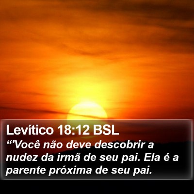 Levítico 18:12 BSL Bible Verse Image