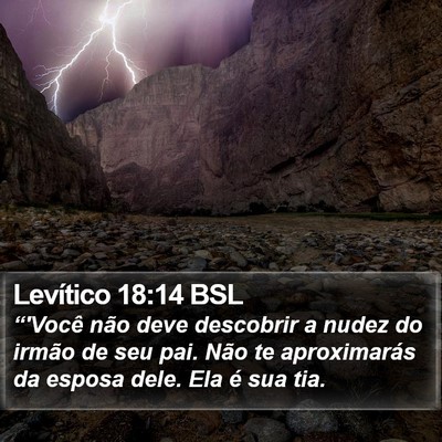 Levítico 18:14 BSL Bible Verse Image