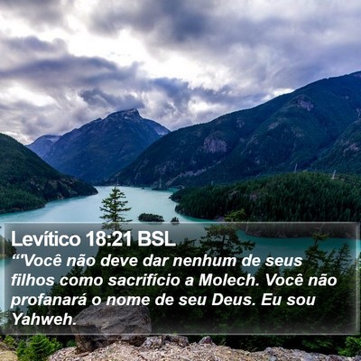 Levítico 18:21 BSL Bible Verse Image