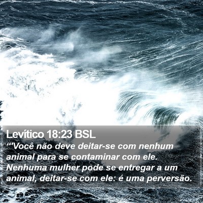Levítico 18:23 BSL Bible Verse Image