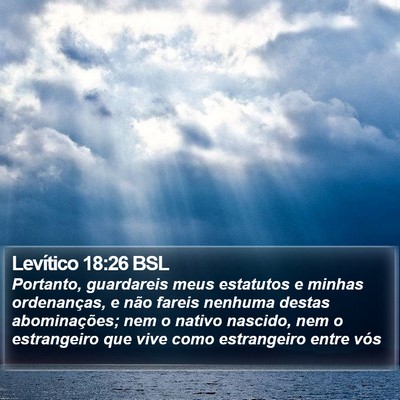Levítico 18:26 BSL Bible Verse Image