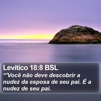 Levítico 18:8 BSL Bible Verse Image