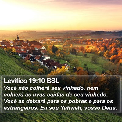 Levítico 19:10 BSL Bible Verse Image