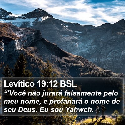 Levítico 19:12 BSL Bible Verse Image