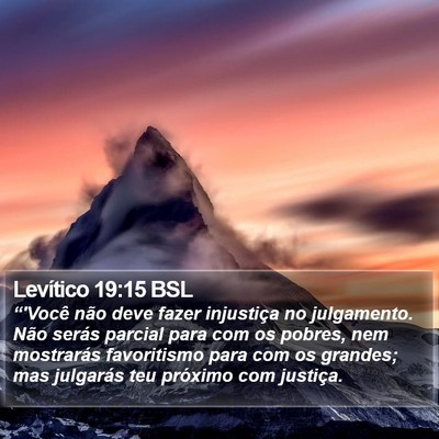 Levítico 19:15 BSL Bible Verse Image