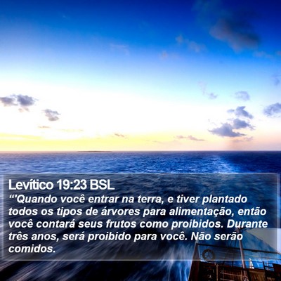 Levítico 19:23 BSL Bible Verse Image