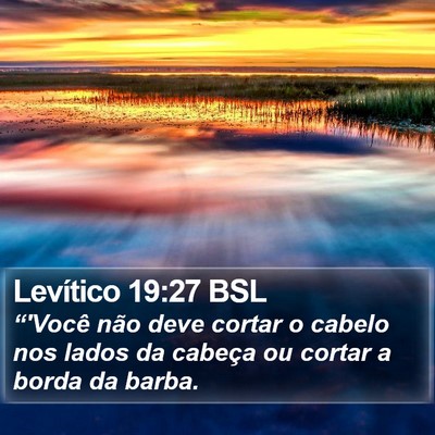 Levítico 19:27 BSL Bible Verse Image