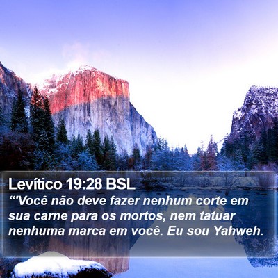 Levítico 19:28 BSL Bible Verse Image
