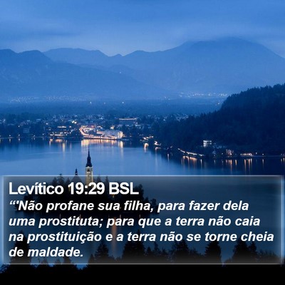 Levítico 19:29 BSL Bible Verse Image