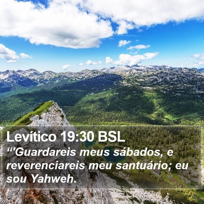 Levítico 19:30 BSL Bible Verse Image