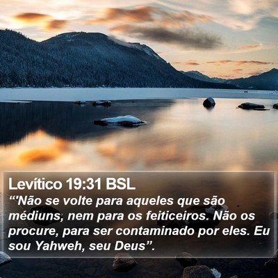 Levítico 19:31 BSL Bible Verse Image